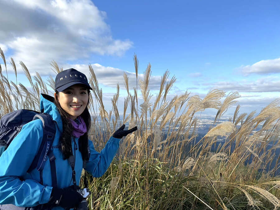 東京出身の野口さんは今回が関西での登山初挑戦！