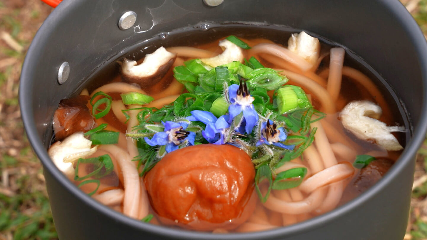 三船美佳のオリジナル梅うどん