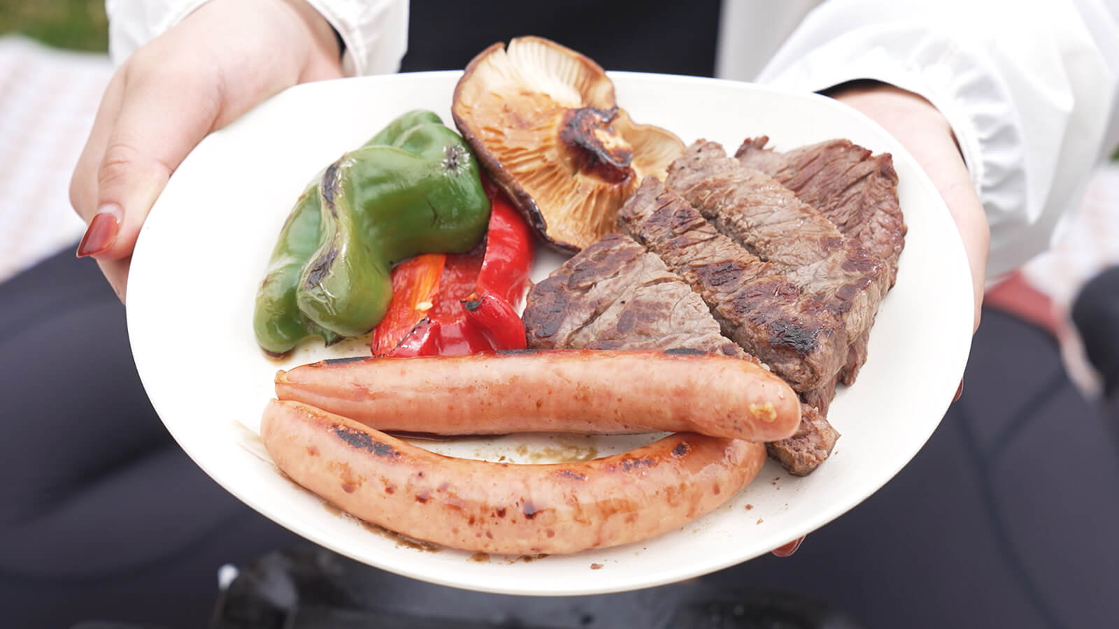 地元食材を使ったBBQプレート