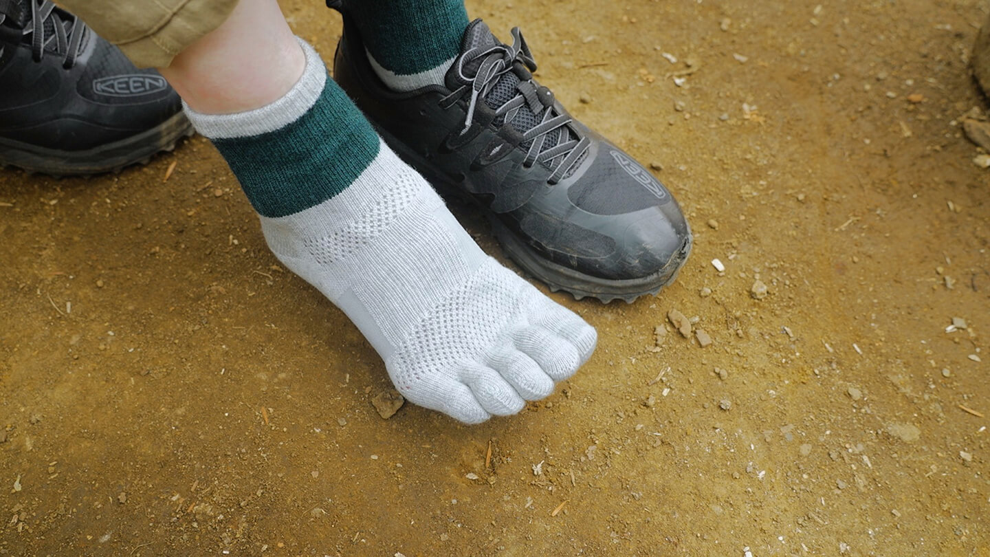 メリノソックス MERINO MIX18 Five Finger Socks／NAIGAI TRAIL