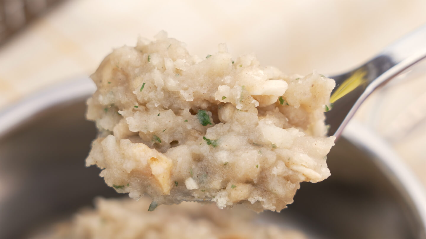 鶏と舞茸のシェリー煮込み リゾット仕立て/香るきのこのポテトピュレ ピエモンテ風